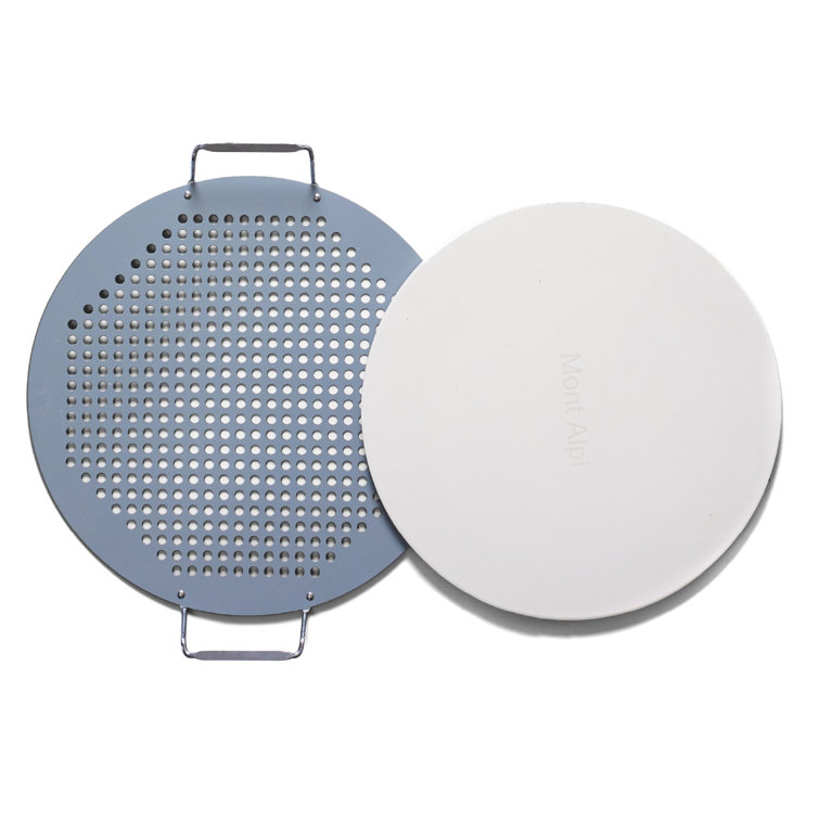 Stainless Steel Outdoor Pizza Making Kit with Stone and Peel