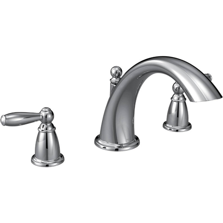 Brantford Chrome Two-Handle Deck Mounted Roman Tub Faucet