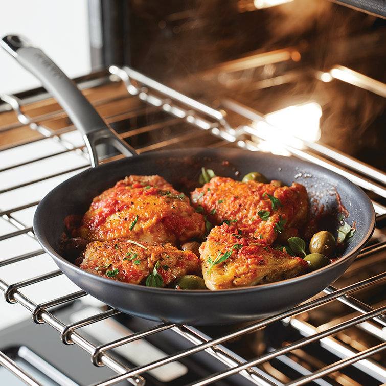 Gray 10-Piece Nonstick Aluminum Cookware Set with Glass Lids