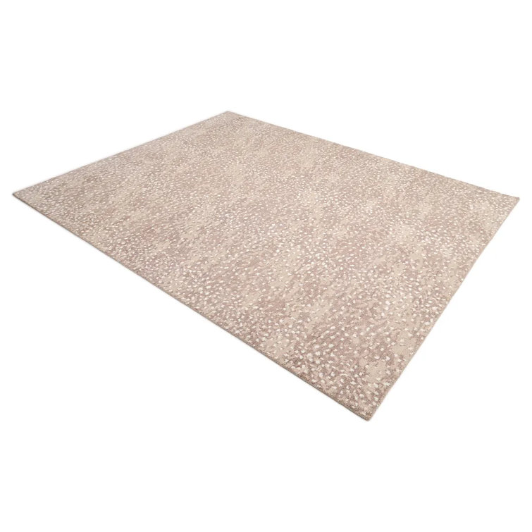 Farah Hand-Knotted Brown Wool 10' x 14' Rug