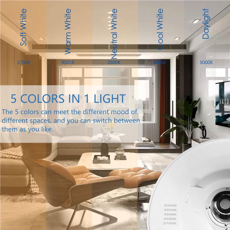 Adjustable White LED Retrofit Recessed Lighting Kit, 4-Pack
