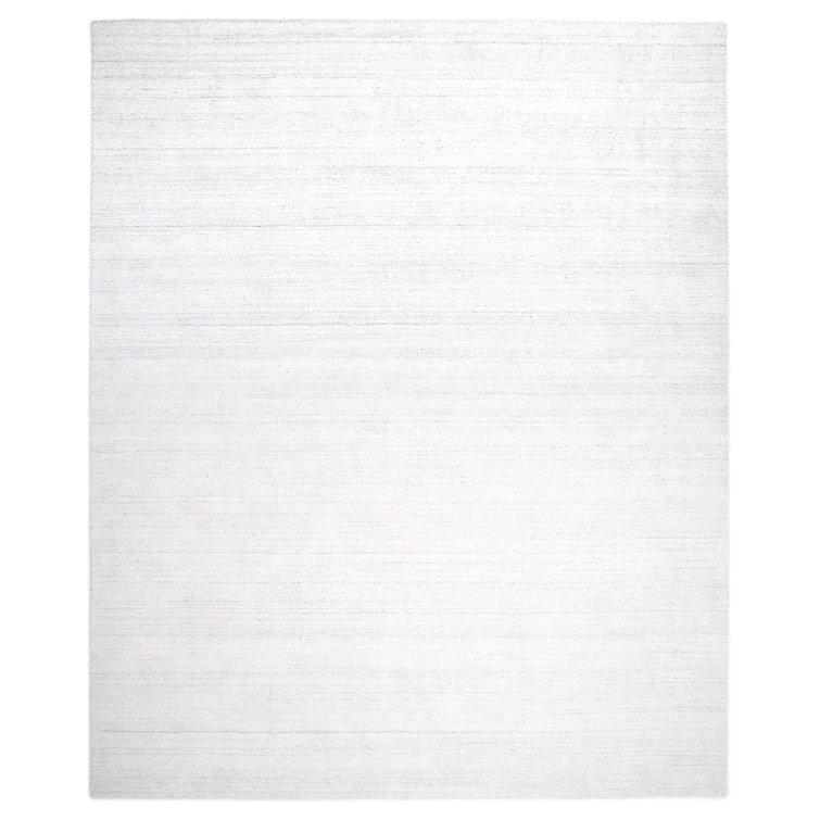 Ashton Hand-Loomed Ivory Wool and Viscose 8' x 10' Area Rug