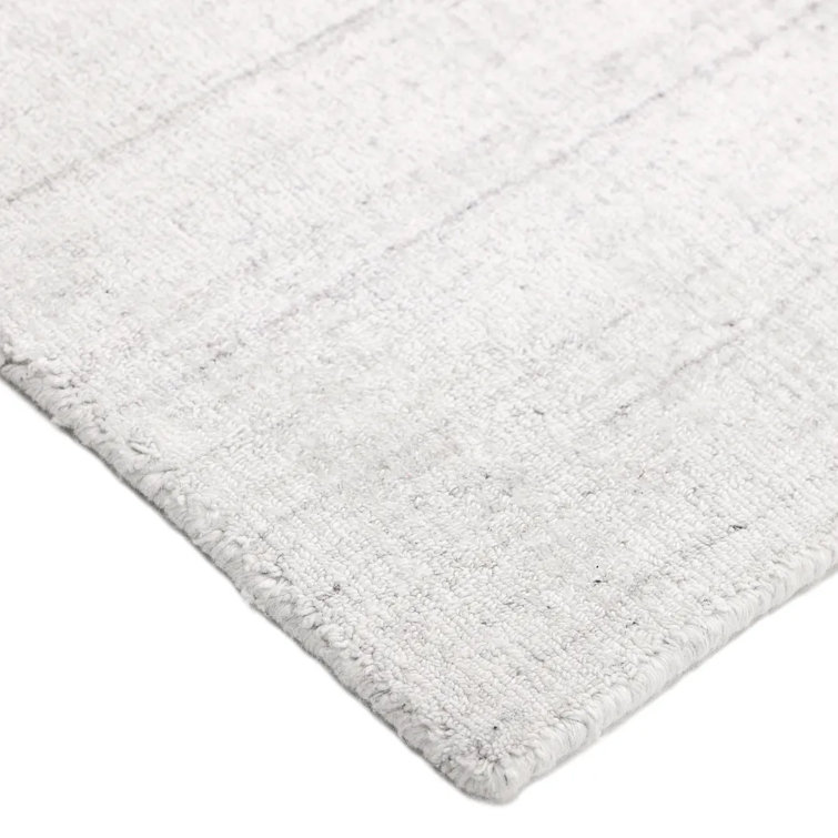 Ashton Hand-Loomed Ivory Wool and Viscose 8' x 10' Area Rug