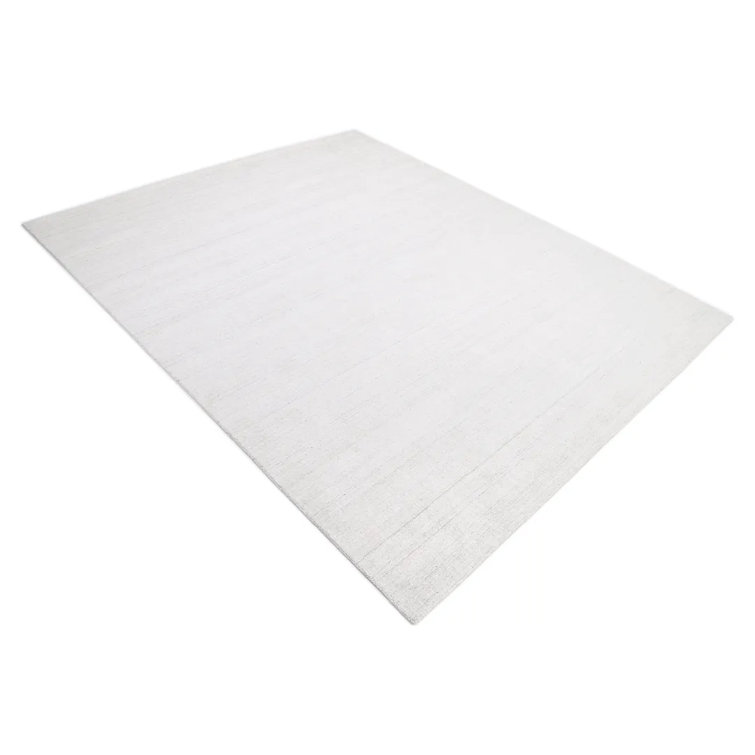 Ashton Hand-Loomed Ivory Wool and Viscose 8' x 10' Area Rug
