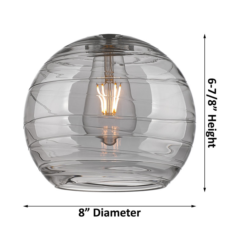 Edison Antique Copper 10" Mini Globe Pendant Light