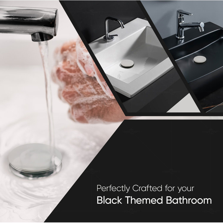 Chrome ABS Bathroom Sink Pop-Up Drain Assembly
