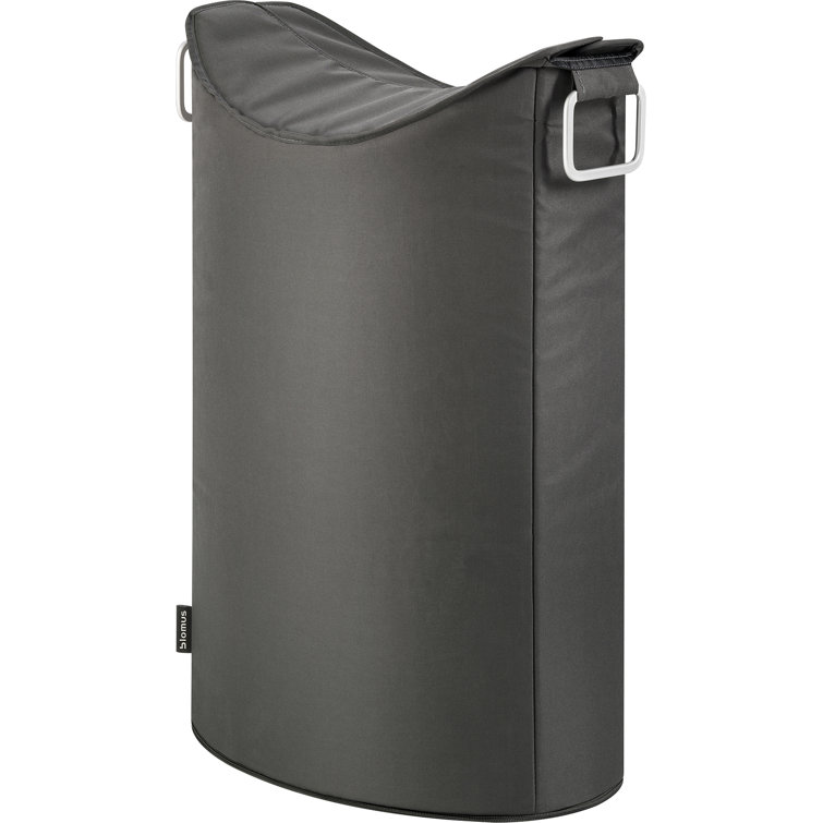 Frisco Anthrocite Collapsible Laundry Hamper with Overlapping Lid