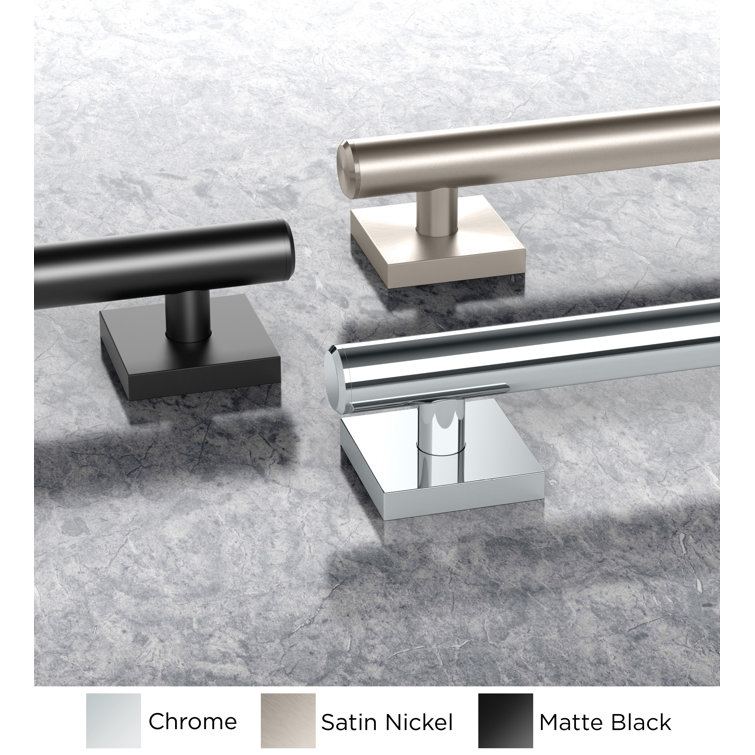 Elevate 42-Inch Chrome Stainless Steel Wall Mounted Grab Bar