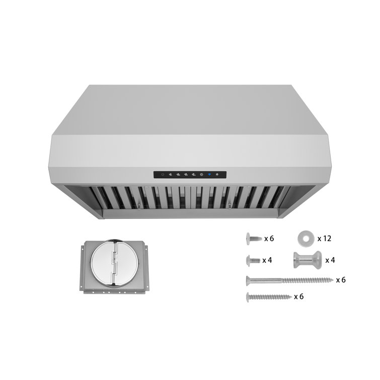 30" Stainless Steel Under Cabinet Range Hood with Smart App Control