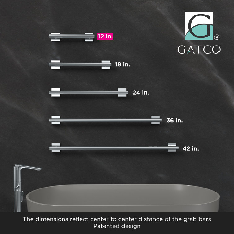 Elevate 42-Inch Chrome Stainless Steel Wall Mounted Grab Bar
