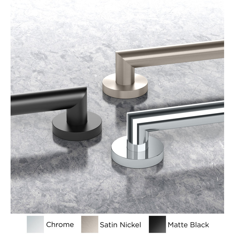 Satin Nickel 45" Stainless Steel Bathroom Grab Bar