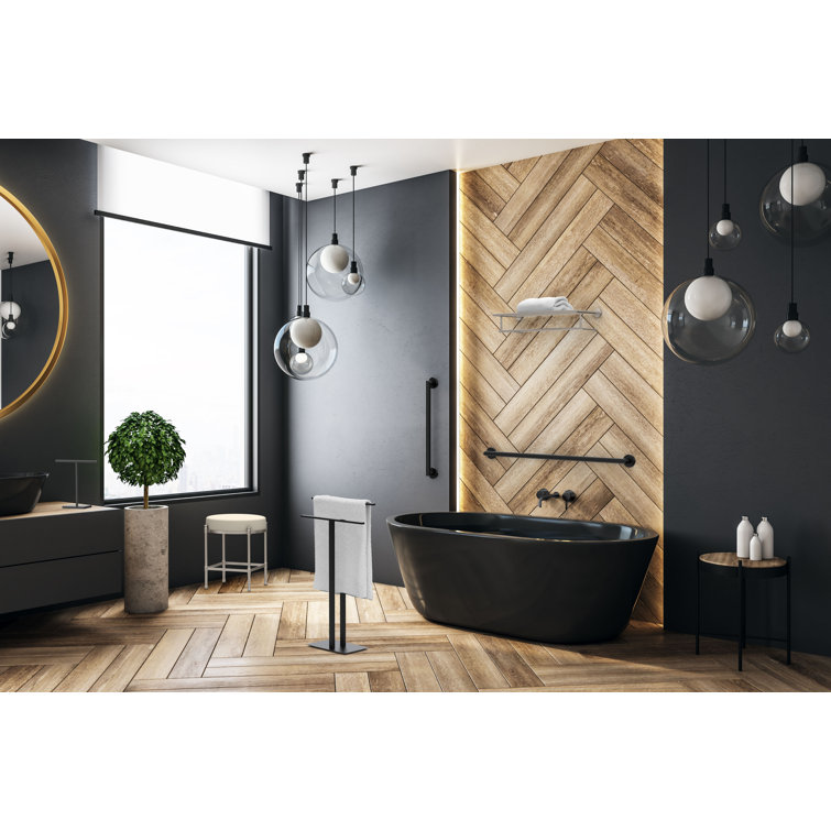 Matte Black Stainless Steel 21" ADA Compliant Grab Bar