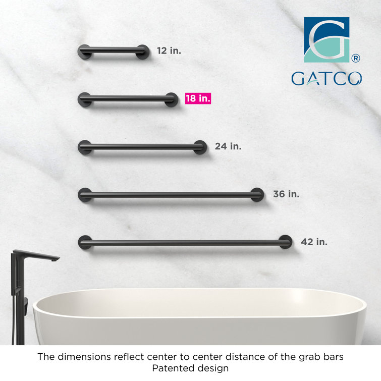 Matte Black Stainless Steel 21" ADA Compliant Grab Bar