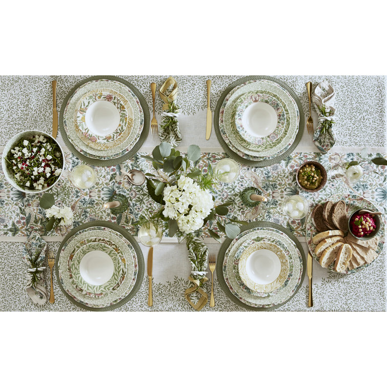 Morris & Co Heritage Porcelain 12-Piece Dinner Set