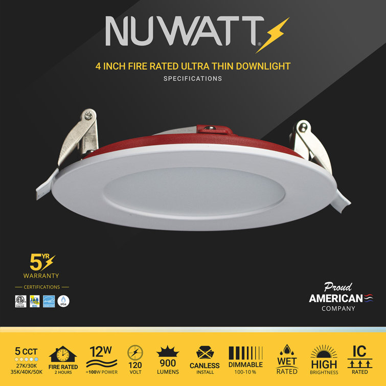 White 4-inch Round Dimmable LED Canless Recessed Downlight (6-pack)