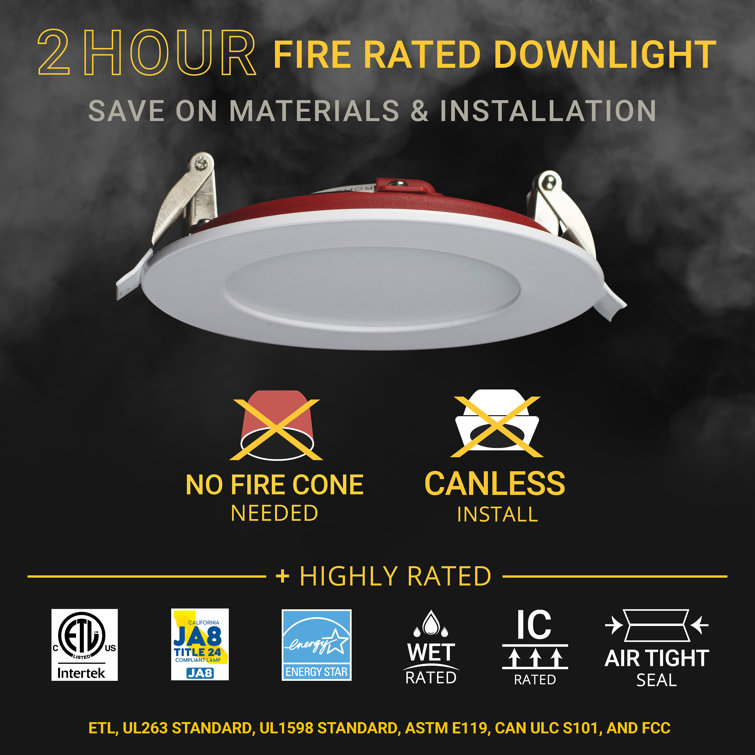 White 4-inch Round Dimmable LED Canless Recessed Downlight (6-pack)