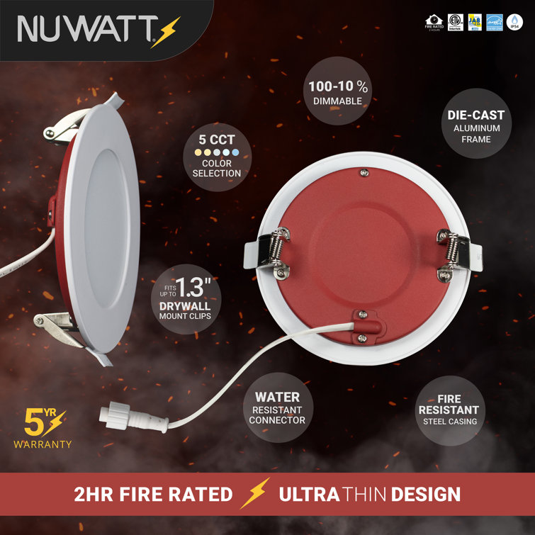 White 4-inch Round Dimmable LED Canless Recessed Downlight (6-pack)