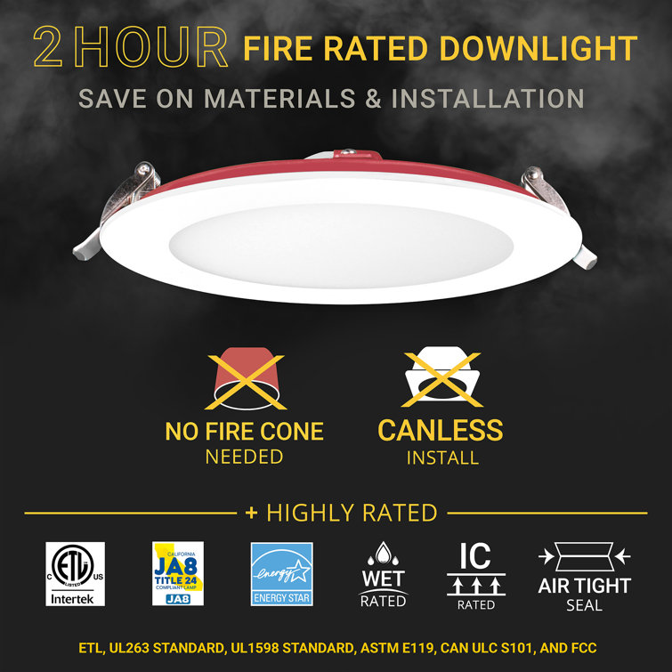 White 6-Inch Round Dimmable LED Canless Recessed Downlight (12-Pack)