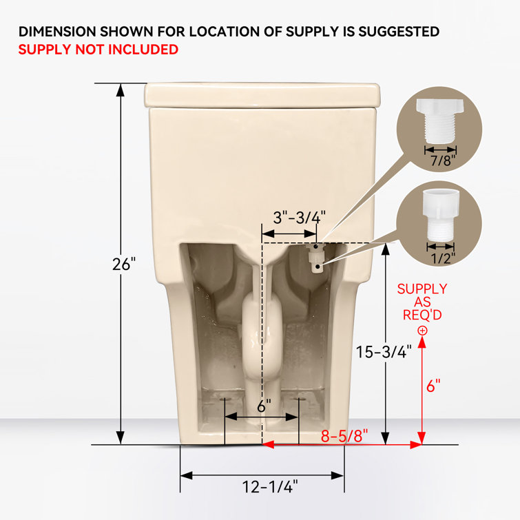 Bisque Elongated Dual Flush High Efficiency Toilet