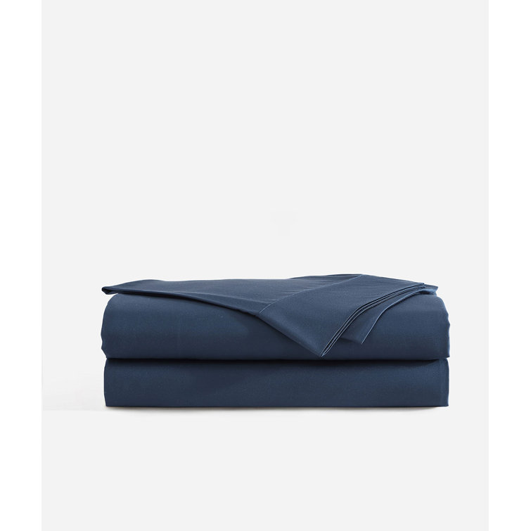 Midnight Blue Queen Bamboo Fitted Sheet