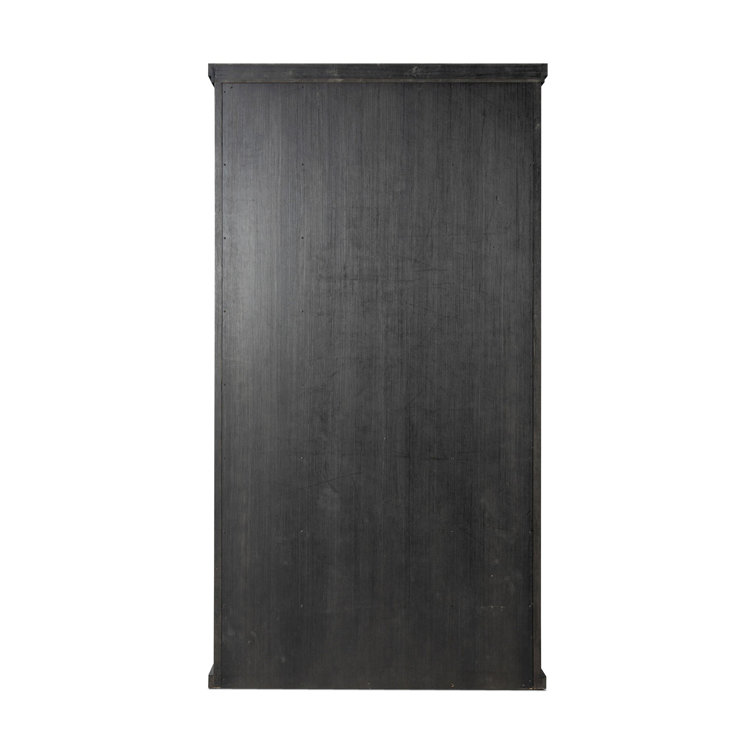 Alistair Smoked Black Veneer Tall Bookcase