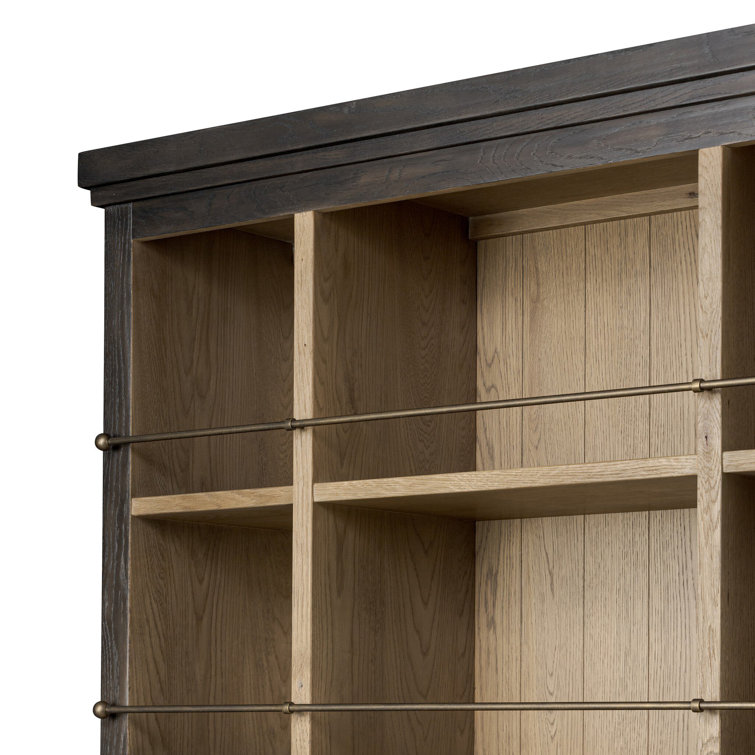 Alistair Smoked Black Veneer Tall Bookcase