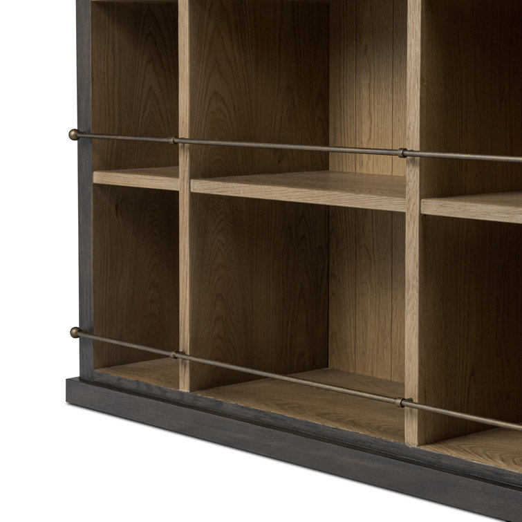 Alistair Smoked Black Veneer Tall Bookcase