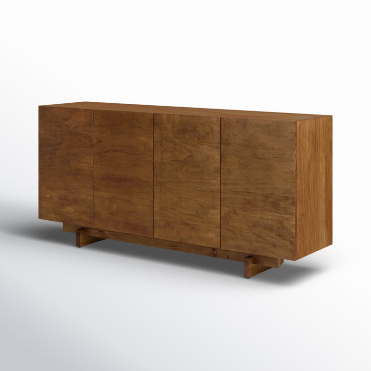Octavia 74'' Solid Pine Sideboard in Natural Finish