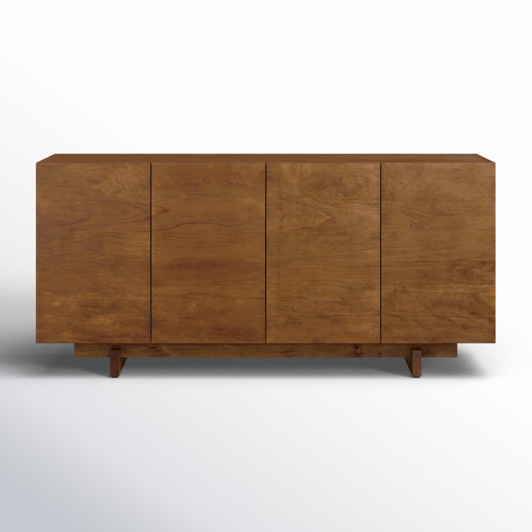 Octavia 74'' Solid Pine Sideboard in Natural Finish
