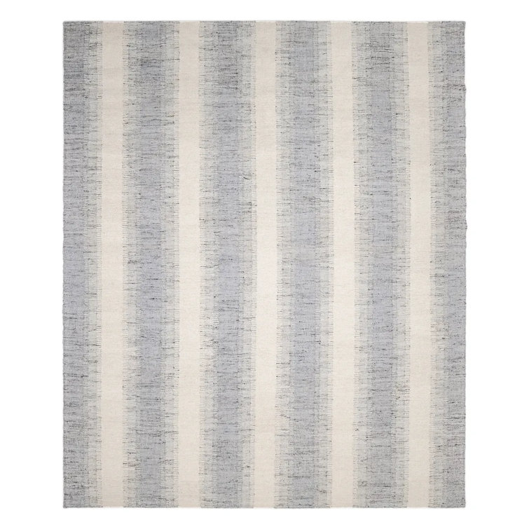 Levi Handwoven Wool Gray Flatweave 8' x 10' Area Rug