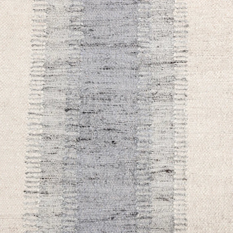 Levi Handwoven Wool Gray Flatweave 8' x 10' Area Rug