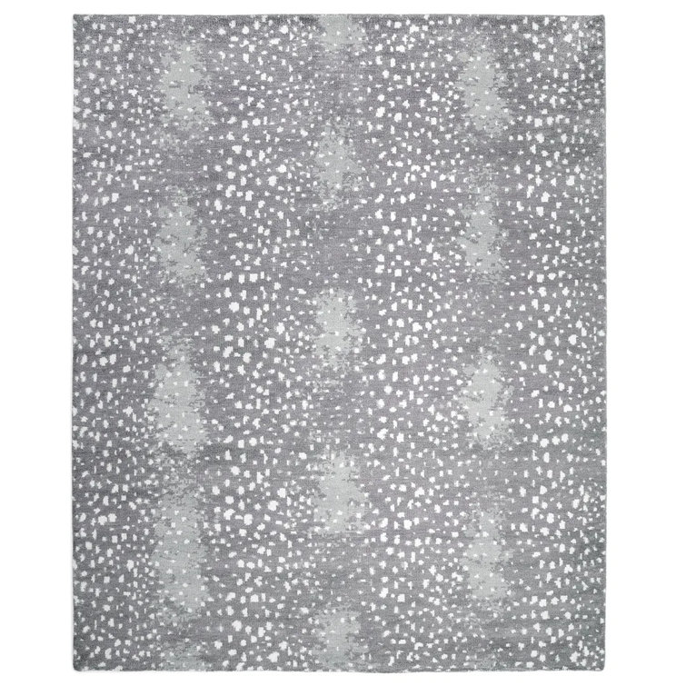 Louis Gray Hand-Knotted Wool 9' x 12' Area Rug