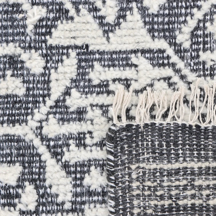 Elegant Hand-Knotted Wool-Viscose Blend Gray Area Rug, 9' x 12'