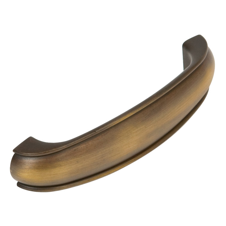 Sydney 3 1/2" Vintage Brass Arch Pull with Mounting Hardware