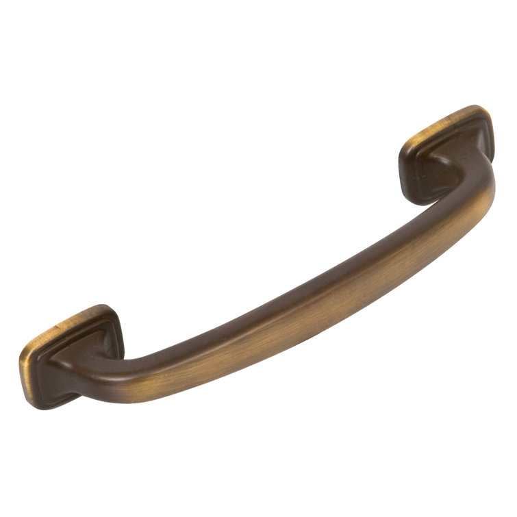 Sydney 4" Vintage Brass Rectangular Bar Pull