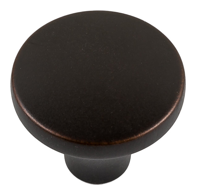 Selma Oil Rubbed Bronze Round Cabinet Knob with Mounting Hardware