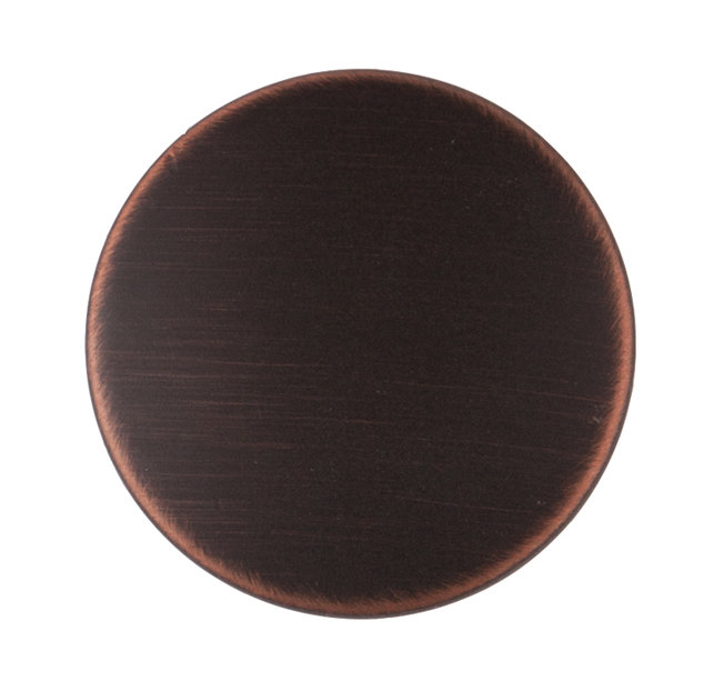 Brushed Copper Round Cabinet Knob with Mounting Hardware