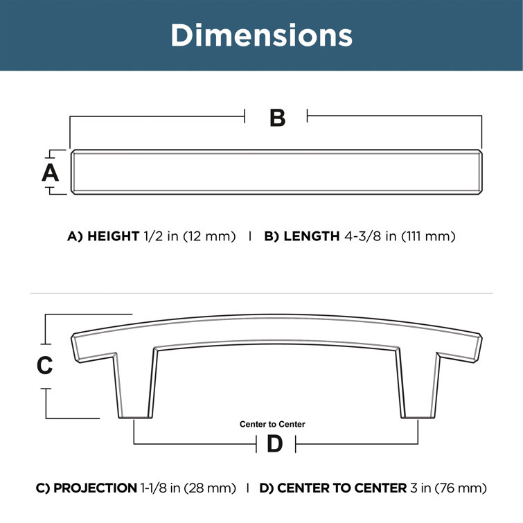 Champagne Bronze 3" Bar Cabinet Pulls with Mounting Hardware
