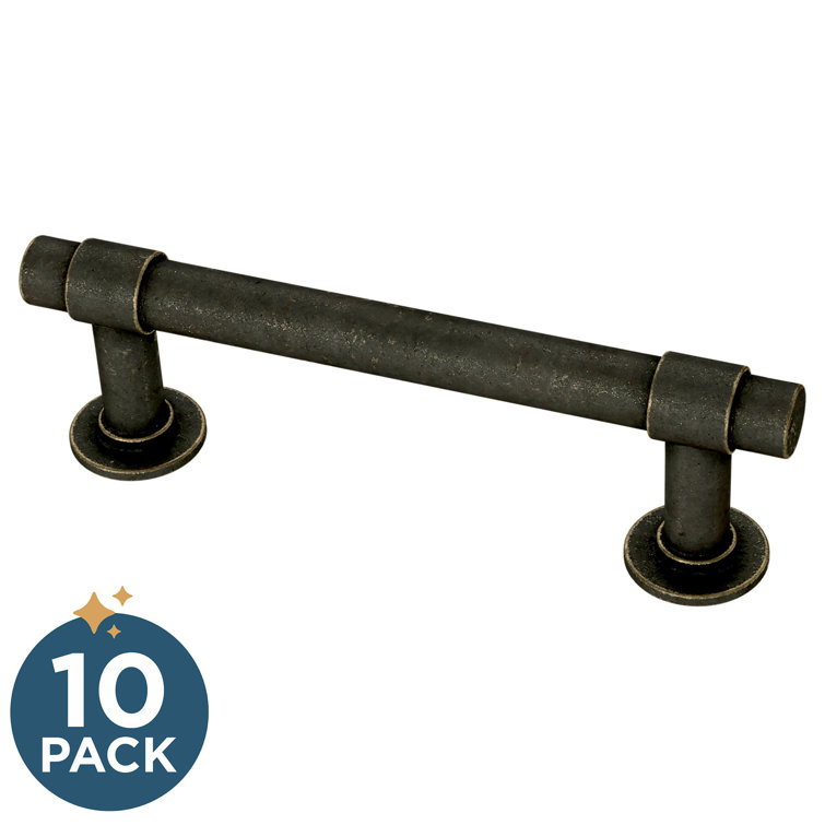 Warm Chestnut Nickel 3" Industrial Bar Pull Multipack