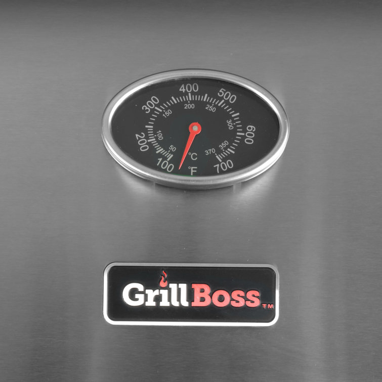 Grill Boss 3-Burner Black Stainless Steel Propane Gas Grill