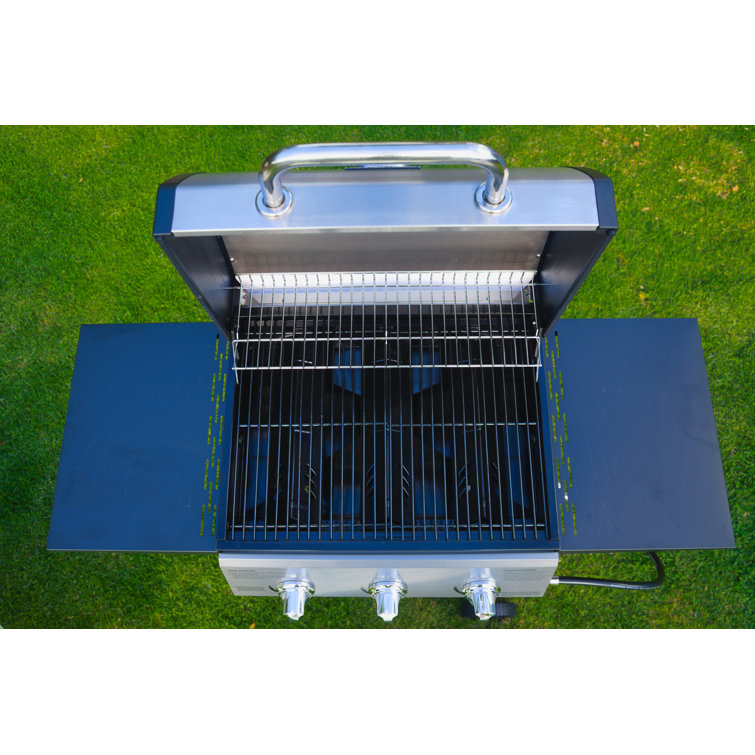 Grill Boss 3-Burner Black Stainless Steel Propane Gas Grill