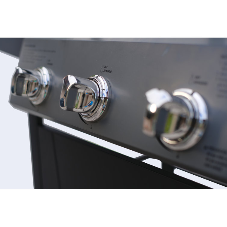 Grill Boss 3-Burner Black Stainless Steel Propane Gas Grill