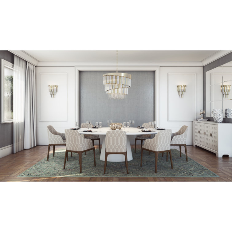 Brushed Champagne Gold 27" Crystal Tiered Chandelier