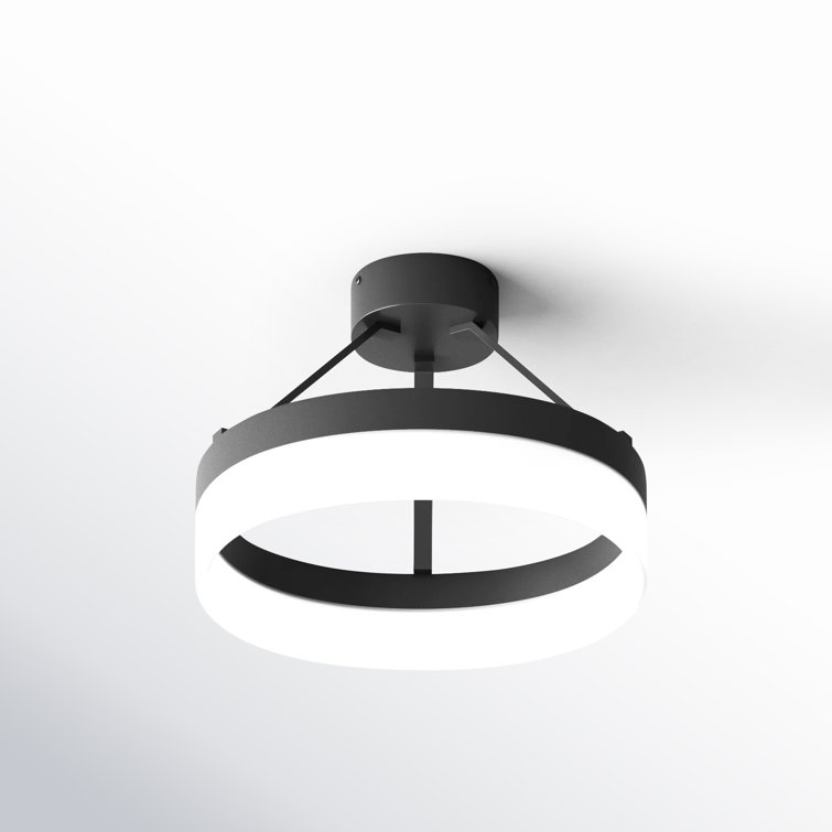 Cohen Halo Glow LED Semi-Flush Mount in Oil-Rubbed Bronze