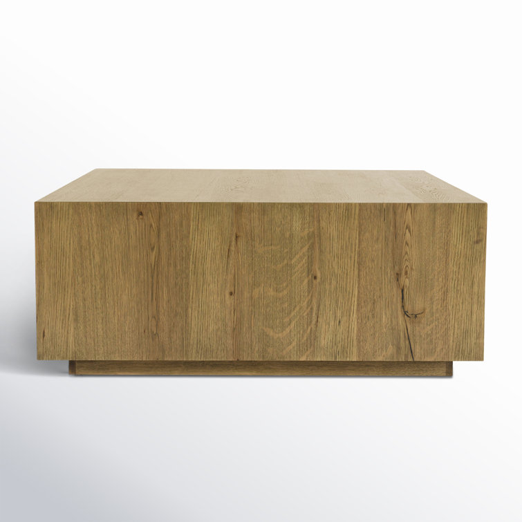 Layne 42" Light Brown Oak Square Coffee Table