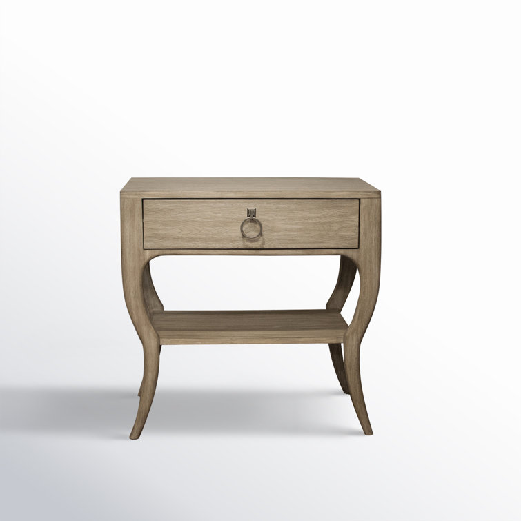 Sophie Transitional Single Drawer Nightstand in Warm Natural Oak