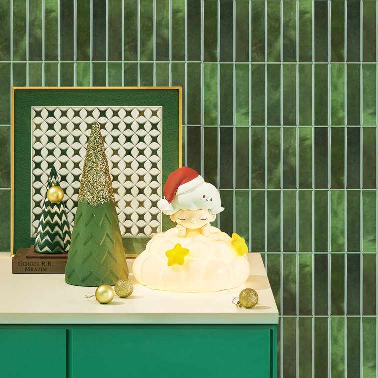 12'' Sefrou Green Vinyl Peel and Stick Mosaic Tile