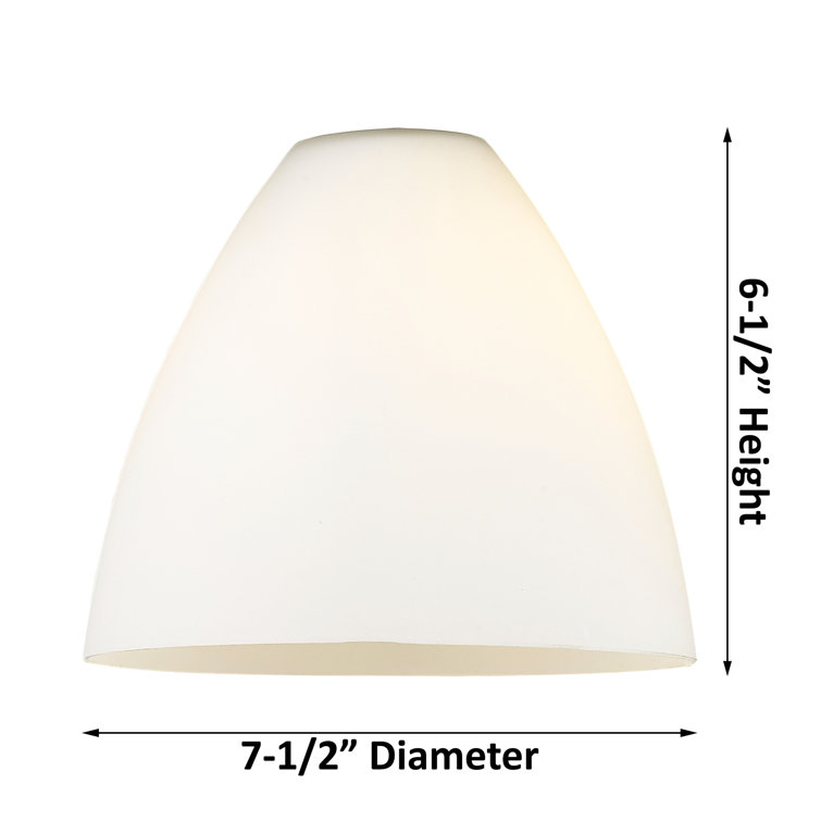 Matte White Glass and Brushed Brass Flush Mount Light