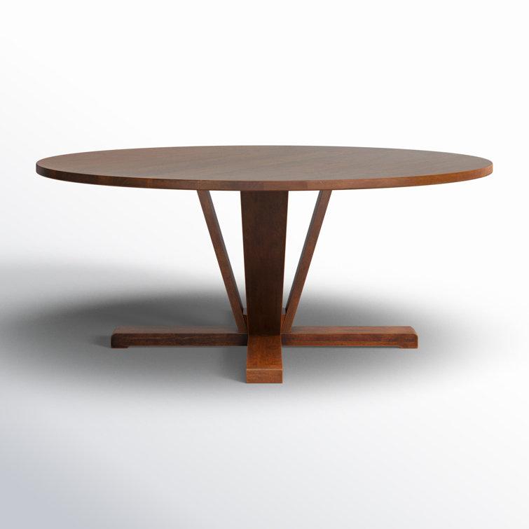 Cobain Round Medium Brown Reclaimed Wood Dining Table for Eight