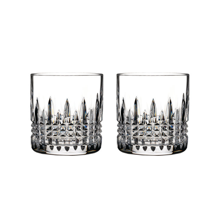 Classic 7 oz Clear Crystal Handcrafted Tumblers Set